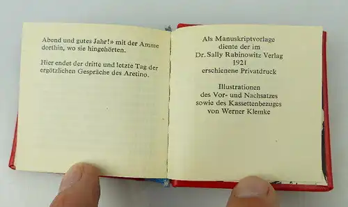 Minibuch: 6er Kassette Die Gespräche des Pietro Aretino bu0949