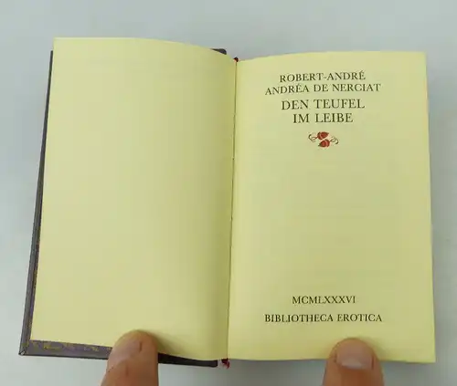 Minibuch: 3er Kassette Robert Andre andrea de nerciat den Teufel im Leibe bu0948