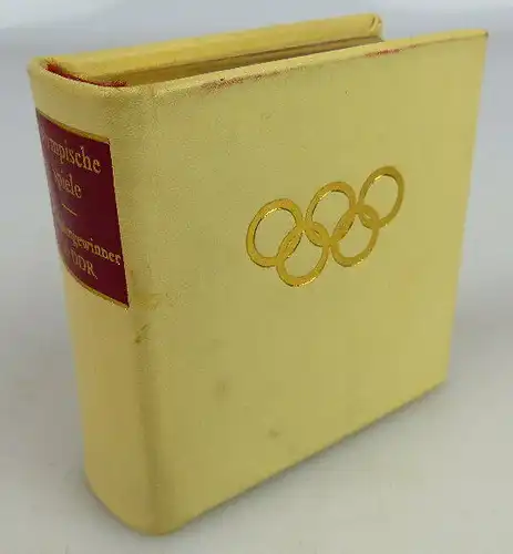 Nummeriertes Minibuch Olympische Spiele Medaillengewinner mit Vollgoldschnitt
