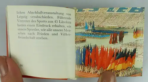 Minibuch: Sport in der DDR Feste & Traditionen 1986 Buch1514
