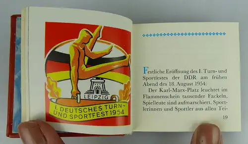 Minibuch: Sport in der DDR Feste und Traditionen 1983 Buch1508