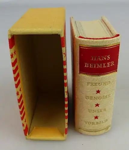 Minibuch Hans Beimler Freund Genosse unser Vorbild 1979 Buch1503