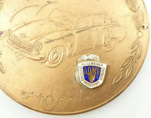 e11121 Alte DDR Medaille Nebel Rallye MC Grünau 1963 ADMV Motorsport Verband