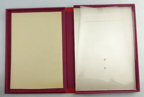 original rote Urkundenschachtel für Kollektive & Ehrenauszeichnungen, so271