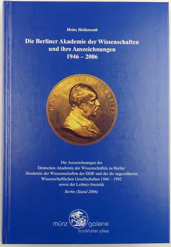 Die Berliner Akademie der Wissenschaften und ihre Auszeichnungen 1946 bis 2006
