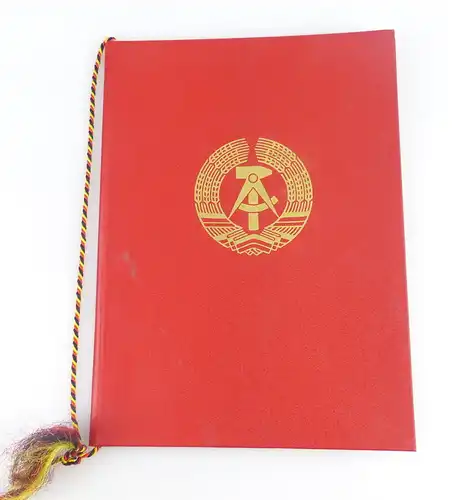 Urkunde Medaille für Verdienste in der Volkskontrolle der DDR 1.5.1982 r102