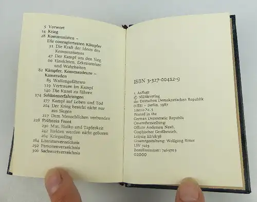 Minibuch Rauh sind des Soldaten Wege mit dazugehörigem Zinnsoldat im Etui bu0768