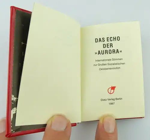 Minibuch: Das Echo der Aurora 1987 Dietz Verlag Berlin / r074