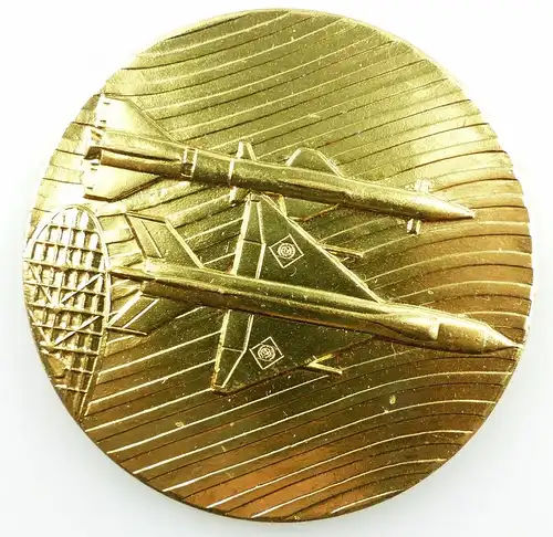 #e5461 Ehrengeschenk Medaille NVA Luftstreitkräfte Radar / Rakete / Jagdflieger