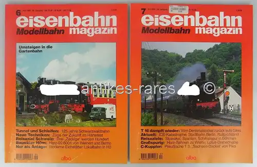 Konvolut 11 Zeitschriften: Eisenbahn Modellbahn Magazin 36. Jahrgang 1998