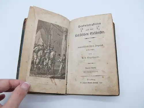 Buch Denkwürdigkeiten der Sächsischen Geschichte Dresden 1797 Engelhardt e12411