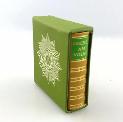 #e5470 Minibuch: Dienst am Volke Leipzig DDR 1982 Offizin Andersen Nexö