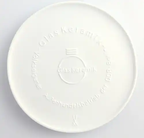 #e3680 DDR Meissen Medaille Glas Keramik Außenhandelsbetrieb der DDR Berlin