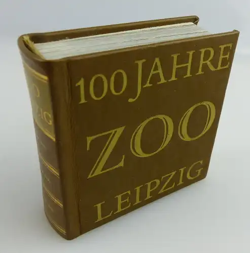 Minibuch: 100 Jahre Zoo Leipzig + mit handgeschriebener Widmung + 1978 e102