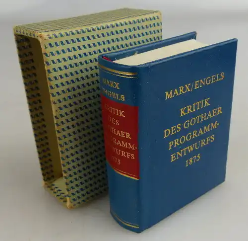 Minibuch: Marx Engels Kritik des Gothaer Programmentwurfes 1875 Buch1568