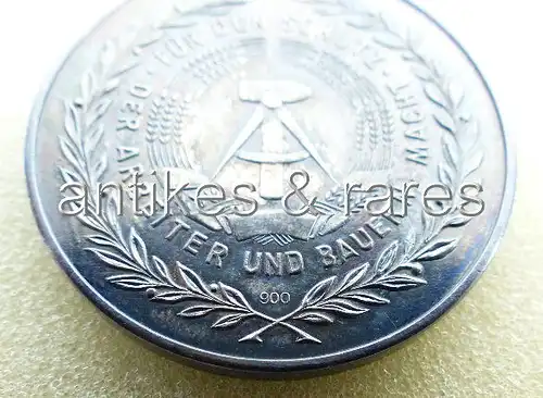 Medaille treue Dienste in der NVA in Silber vgl. Band 1 Nr 150 d Punze 3 1962-63
