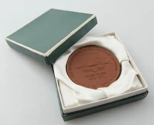 e12232 Meissen Medaille Pferdebahn 100 Jahre Strassenbahn in Dresden 1972