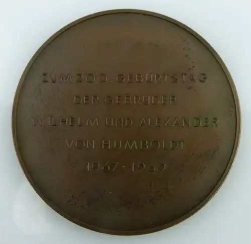 Bronze Medaille: Humboldt Universität zu Berlin, Zum 200. Geburtstag , Orden2188