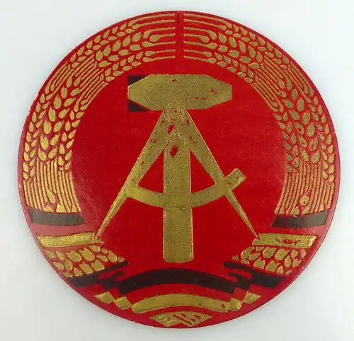 kleines Pappschild: Emblem bzw. Wappen der DDR, Orden982