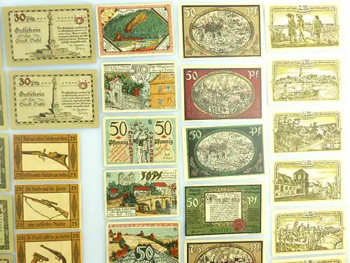 Verschiedene Serien Notgeld - 55 Scheine - Wasungen, Suhl etc. e1004