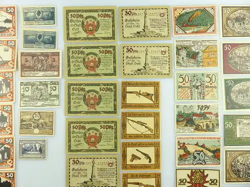 Verschiedene Serien Notgeld - 55 Scheine - Wasungen, Suhl etc. e1004