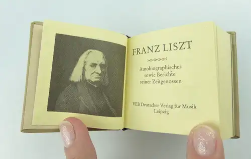 Minibuch : Franz Liszt - VEB Deutscher Verlag für Musik Leipzig e238