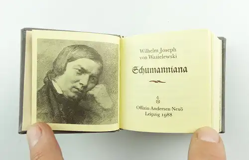 #e4356 Minibuch: Schumanniana Wilhelm Joseph von Wasielewski Leipzig 1988