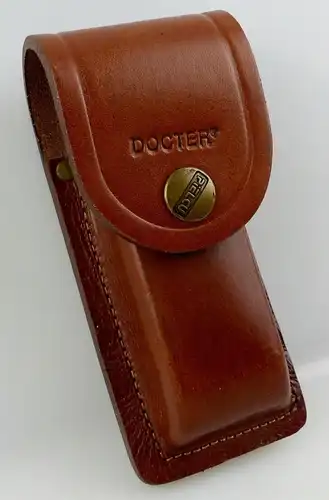 d0019 Docter Ledertasche Leather Case braun von Pielcu für Taschenmesser Lampen