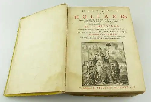 e12111 Orignal altes Buch Historie van Holland Nicolaas ten Hoorn de la Neuville