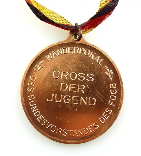 #e4131 Medaille Nationales Jugendfestival 30 Jahre DDR FDGB "Cross der Jugend"