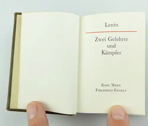 #e2942 Minibuch: Lenin - Zwei Gelehrte und Kämpfer Dietz Verlag Berlin 1985