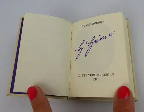 Minibuch: Franz Mehring Heinrich Heine Dietz Verlag Berlin bu0324