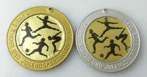 2 Medaillen : 3.Kreis- Kinder und Jugendspartakiade 1967 / r524