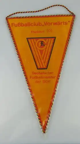Wimpel Fußballclub Vorwärts Frankfurt O. Sechfacher Fußballmeister d, Orden2159
