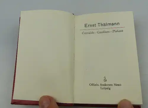 Minibuch: Ernst Thälmann Reden, Artikel, Briefe, Erinnerungen...bu0646