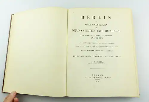 #e4446 nummeriertes Buch: Nachdruck von 1927 Berlin und seine Umgebungen 19. Jh.