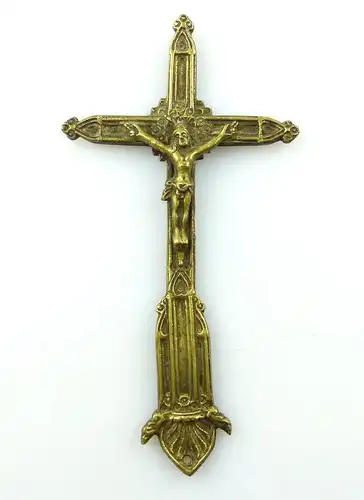 #e3723 Sehr altes Kreuz aus Bronze 2 teilig