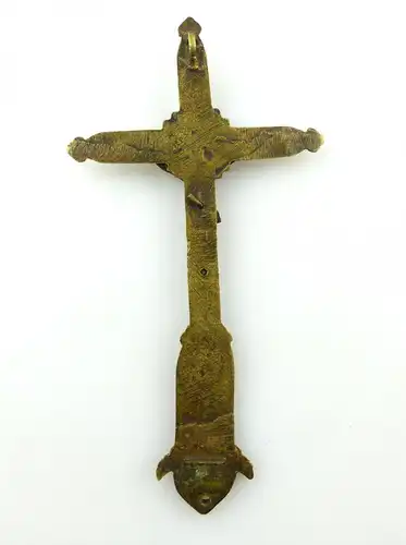 #e3723 Sehr altes Kreuz aus Bronze 2 teilig