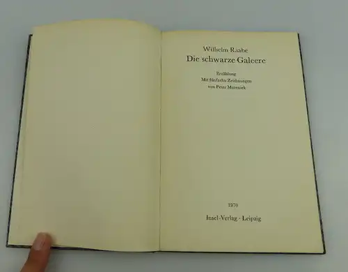 Insel Bücherei: Inselbuch Nr.586 Die schwarze Galeere Wilhelm Raabe bu0556