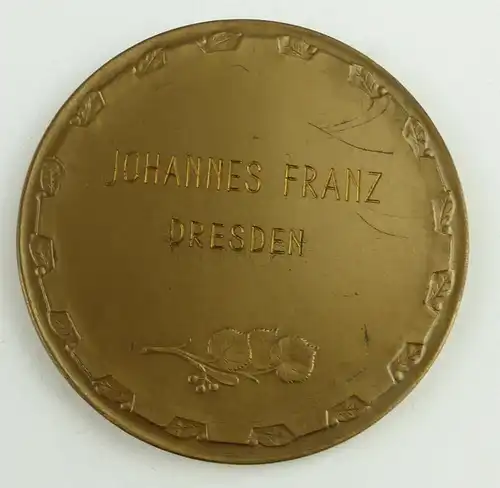 e11865 Alte Bronzemedaille Prag 1955 Dresden in OVP