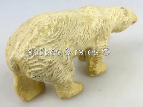 altes Elastolin Tier: Eisbär (linol128)