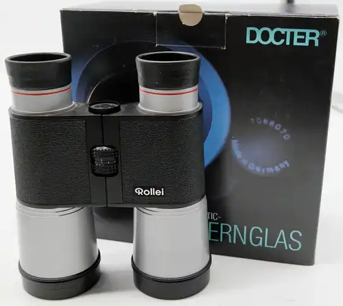 Original Fernglas Rollei (Docter Notarem) Fernglas schwarz grau H 218