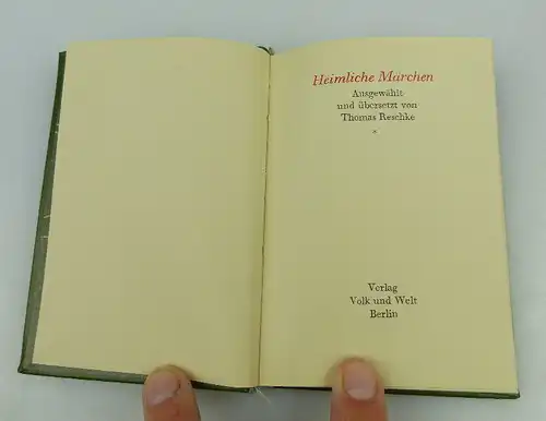 Minibuch: Heimliche Märchen Verlag Volk und Welt Berlin bu0939