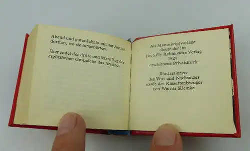 Minibuch: Die Gespräche des Pietro Aretino 1. bis 6. Band bu0642