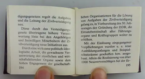 Minibuch Die Zivilverteidigung der DDR 1983 Buch1537