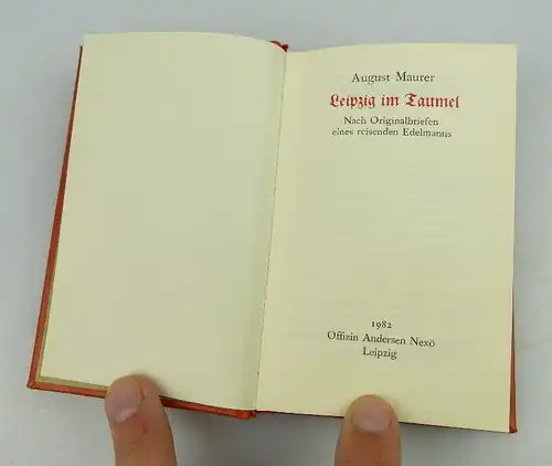 Minibuch: Leipzig im Taumel August Maurer Offizin Andersen Nexö bu0923