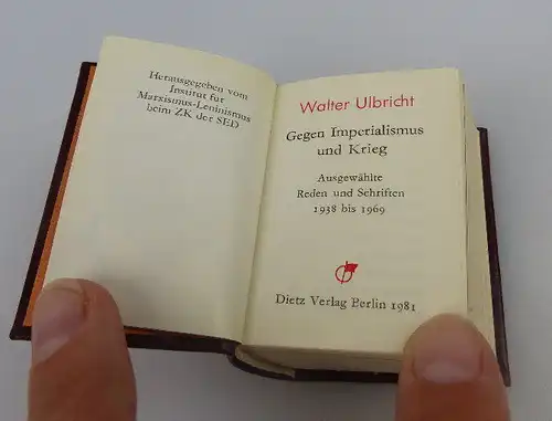 Minibuch: Walter Ulbricht - gegen Imperialismus und Krieg bu0372