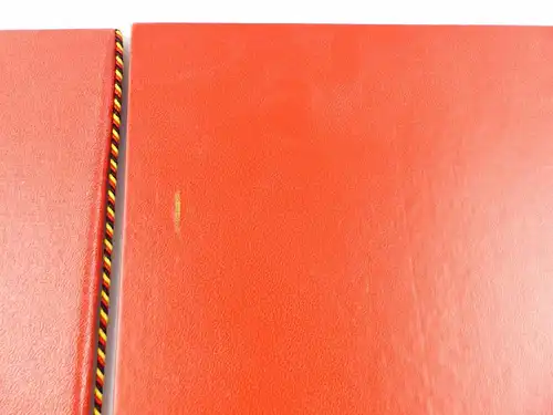 #e6537 4 Stück original alte große DDR Urkundenmappen rot