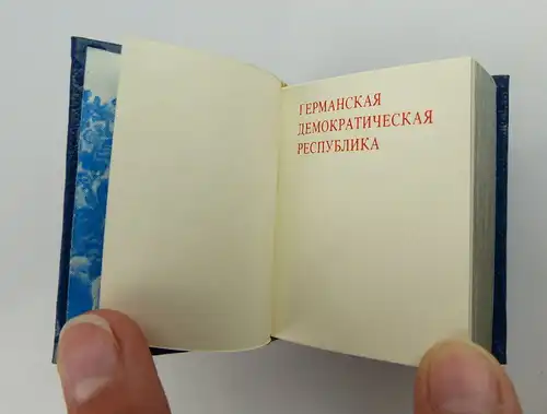 Minibuch: Deutsche demokratische Republik Verlag Zeit im Bild in rusisch e299