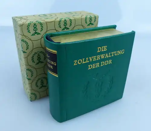 Minibuch Zollverwaltung der DDR mit Vollgoldschnitt bu0959